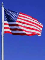 The American Flag in clean display alignment