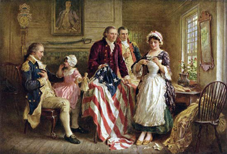 The Historic Betsy Ross Flag featuring 13 stars in a circle